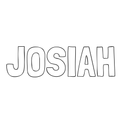 Online Created Coloring Page - JOSIAH Coloring Page