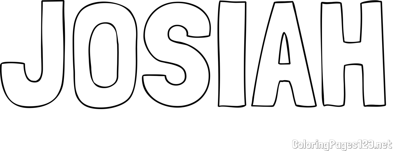 JOSIAH Coloring Page