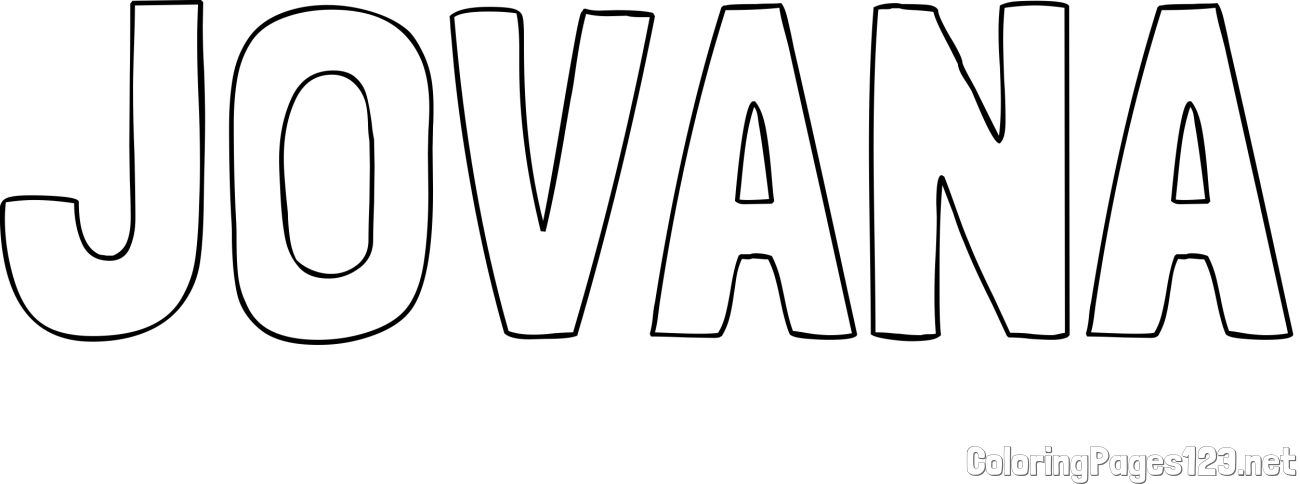 JOVANA Coloring Page