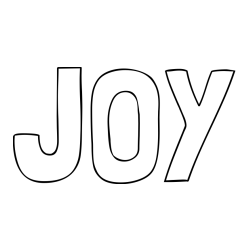 Online Created Coloring Page - JOY Coloring Page