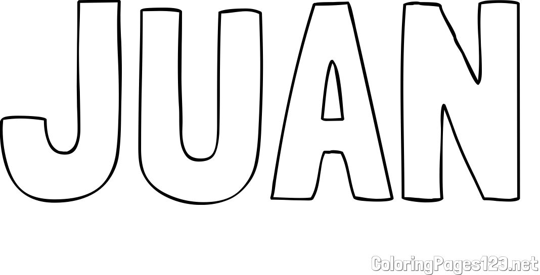 JUAN Coloring Page