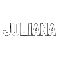 Online Created Coloring Page - JULIANA Coloring Page