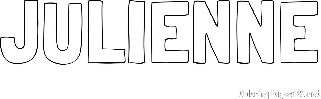 JULIENNE Coloring Page