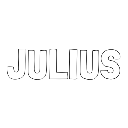 Online Created Coloring Page - JULIUS Coloring Page