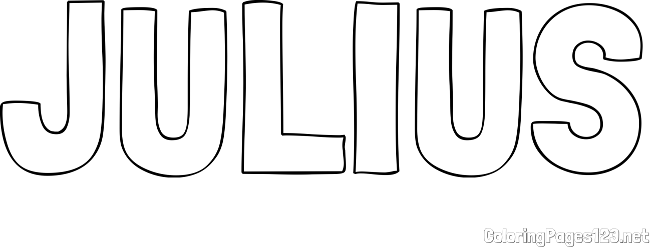 JULIUS Coloring Page