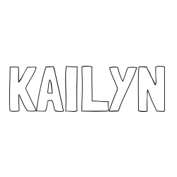KAILYN Coloring Page