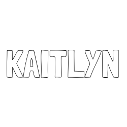 Online Created Coloring Page - KAITLYN Coloring Page