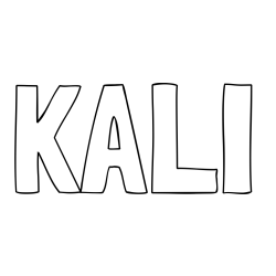 KALI Coloring Page