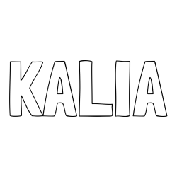 Online Created Coloring Page - KALIA Coloring Page