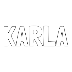 Online Created Coloring Page - KARLA Coloring Page