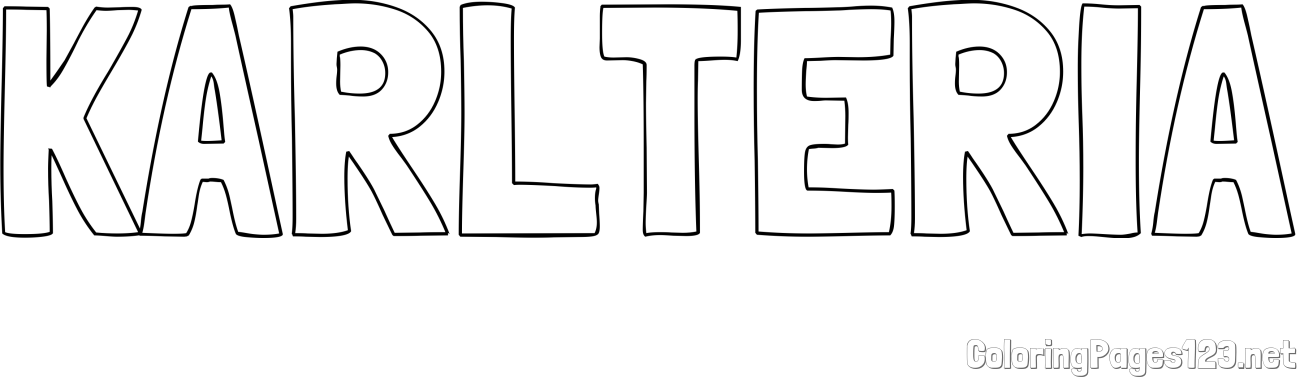 KARLTERIA Coloring Page