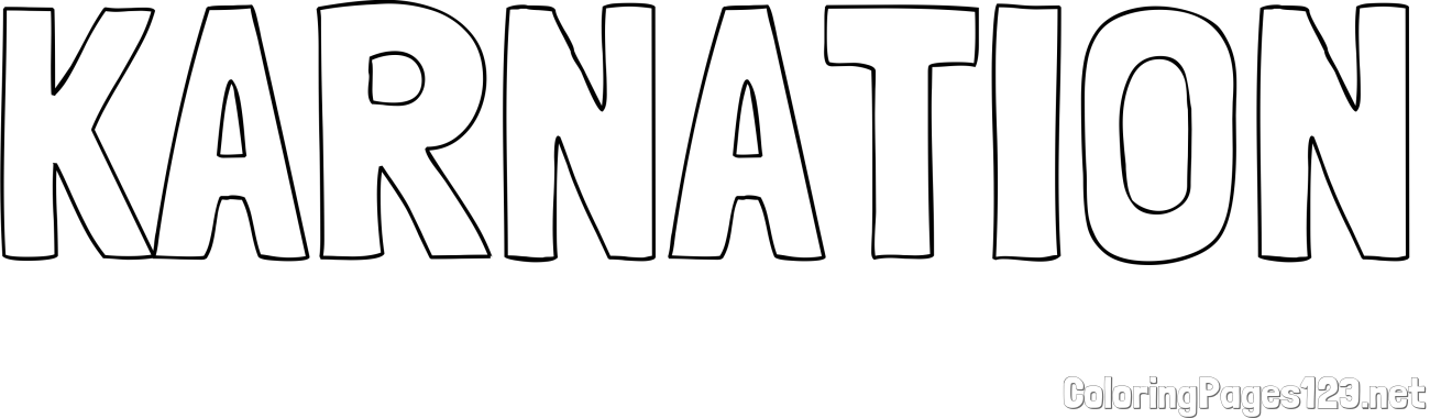 KARNATION Coloring Page