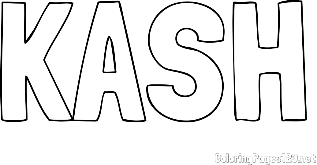 KASH Coloring Page