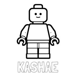 Online Created Coloring Page - KASHAE Coloring Page and Easy LEGO Character Coloring Page