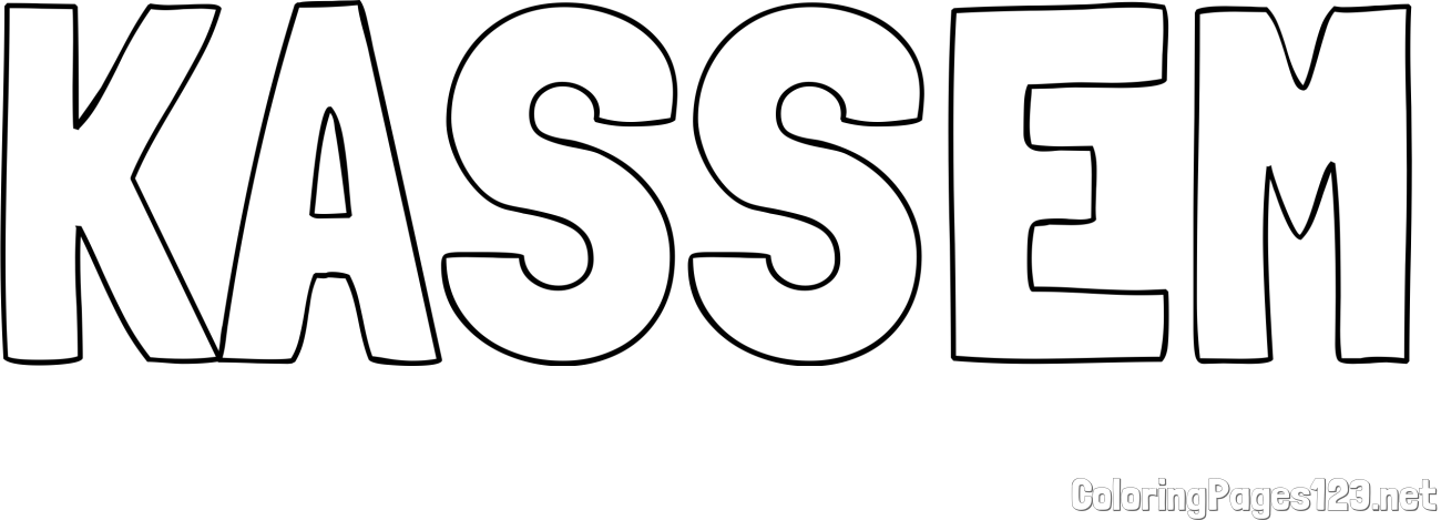 KASSEM Coloring Page