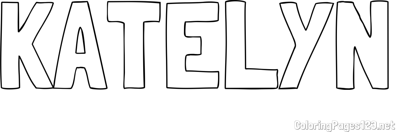 KATELYN Coloring Page