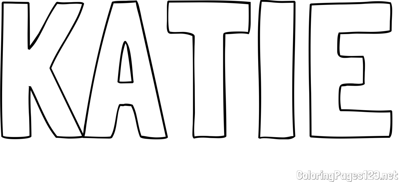 KATIE Coloring Page