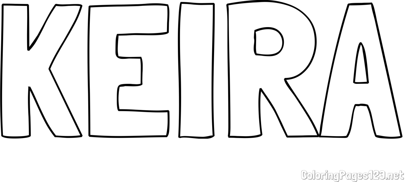 KEIRA Coloring Page