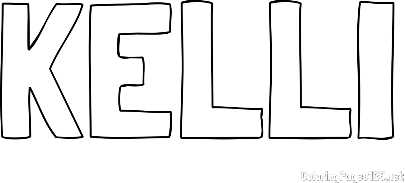 KELLI Coloring Page