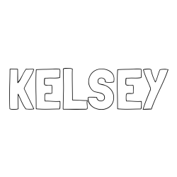 Online Created Coloring Page - KELSEY Coloring Page