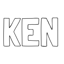 KEN Coloring Page