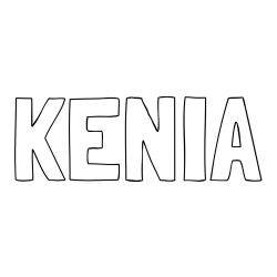 Online Created Coloring Page - KENIA Coloring Page