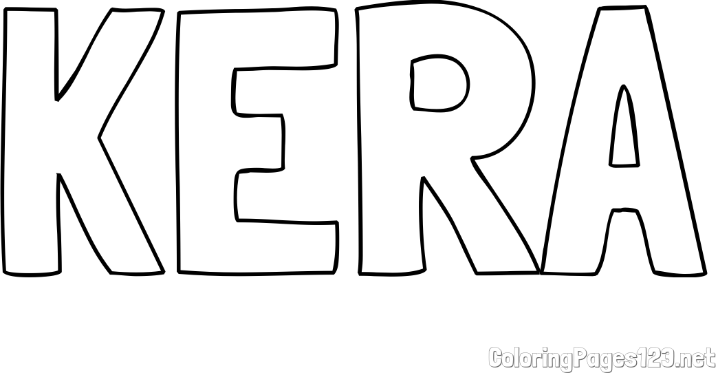 KERA Coloring Page