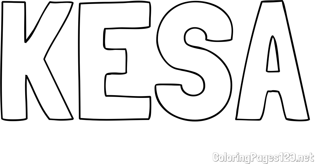 KESA Coloring Page