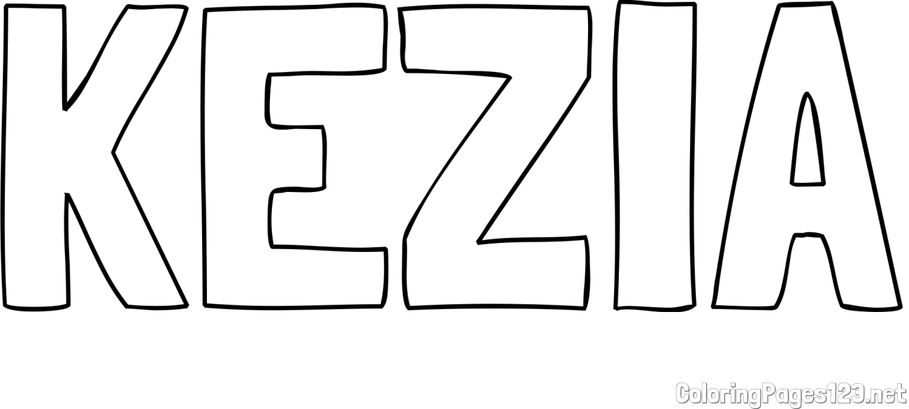 KEZIA Coloring Page