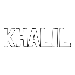 Online Created Coloring Page - KHALIL Coloring Page