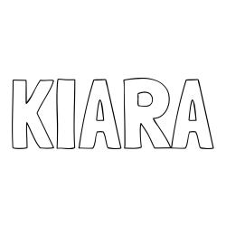 Online Created Coloring Page - KIARA Coloring Page