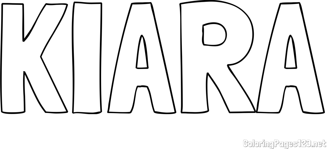 KIARA Coloring Page