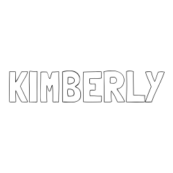 Online Created Coloring Page - KIMBERLY Coloring Page