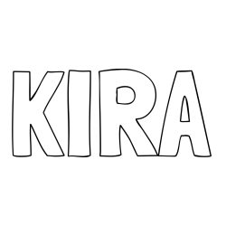 Online Created Coloring Page - KIRA Coloring Page