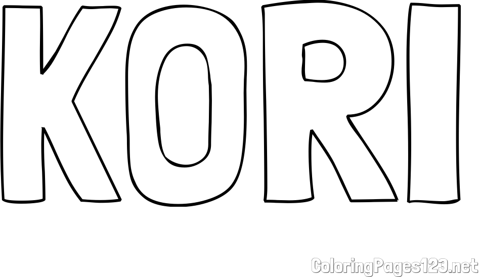 KORI Coloring Page