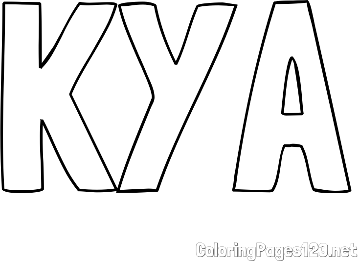 KYA Coloring Page