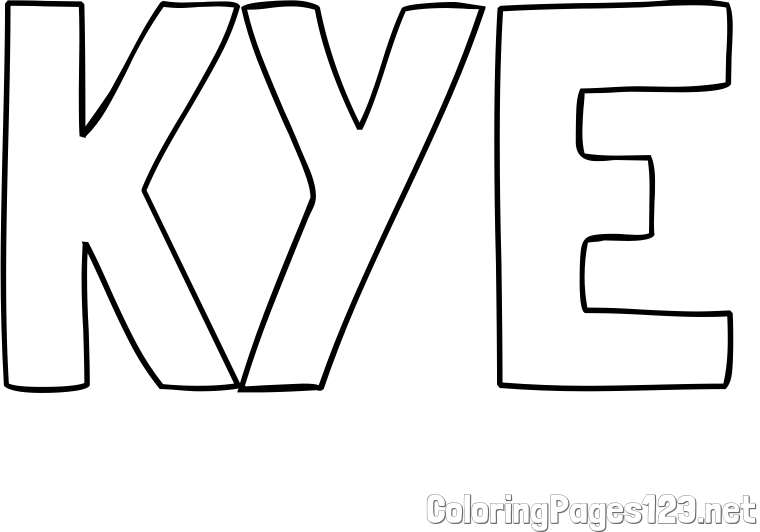 KYE Coloring Page