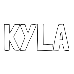 Online Created Coloring Page - KYLA Coloring Page