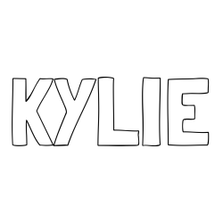 Online Created Coloring Page - KYLIE Coloring Page