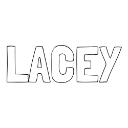 Online Created Coloring Page - LACEY Coloring Page