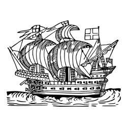 Large Pirate Ship Coloring Page