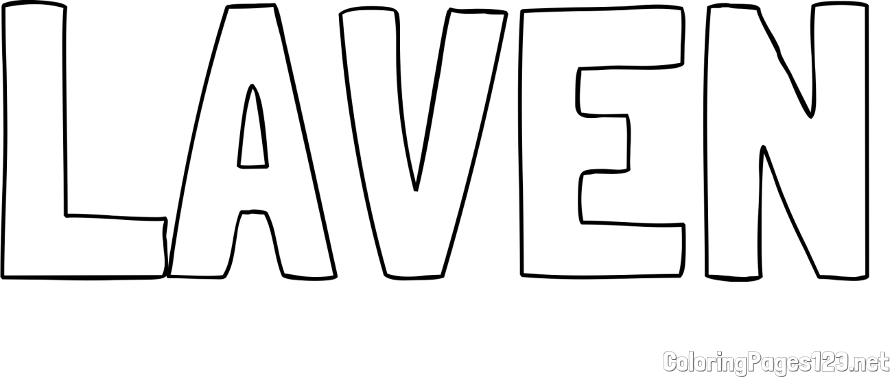 LAVEN Coloring Page