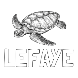 Online Created Coloring Page - LEFAYE Coloring Page and Cute Realistic Sea Turtle Coloring Page