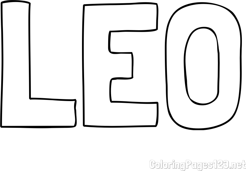 LEO Coloring Page