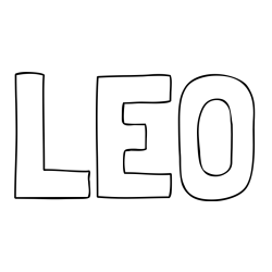 LEO Coloring Page