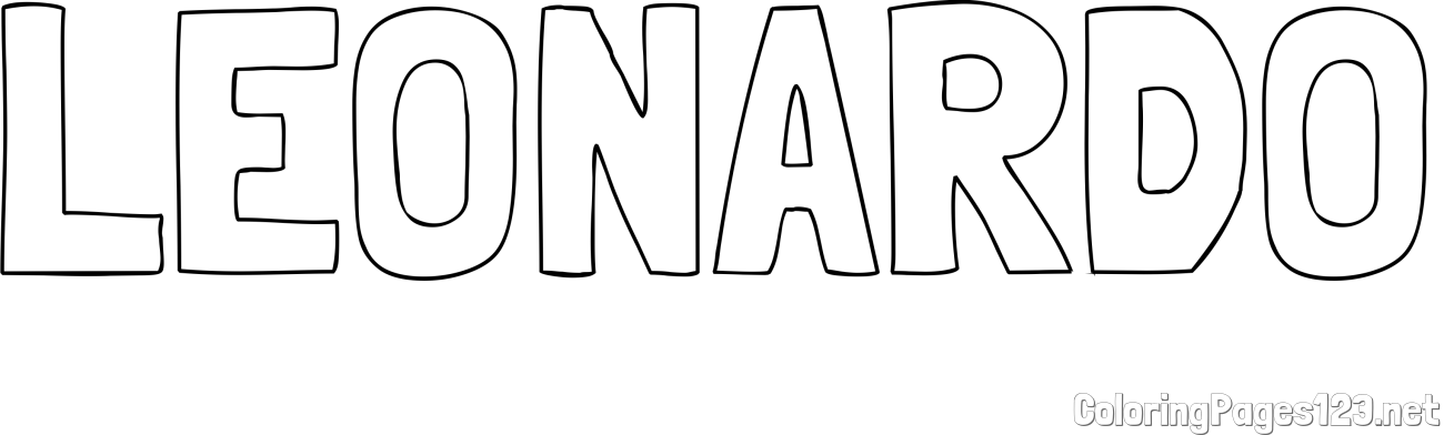 LEONARDO Coloring Page