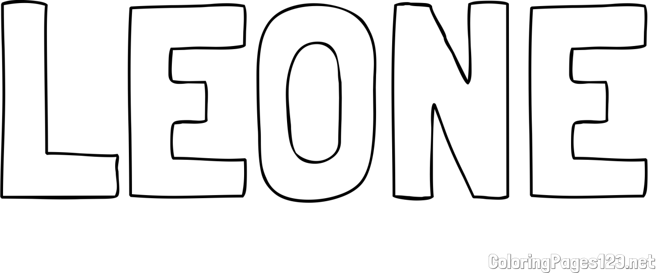 LEONE Coloring Page
