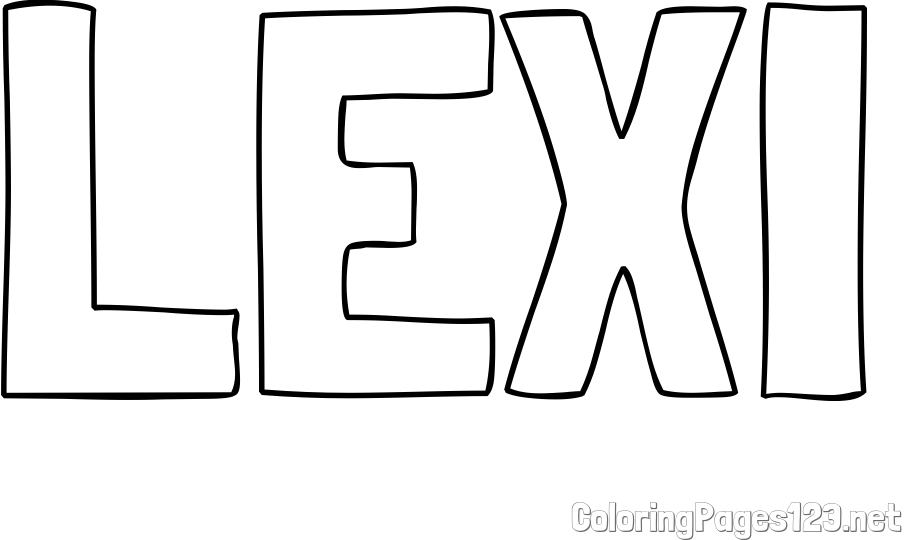 LEXI Coloring Page