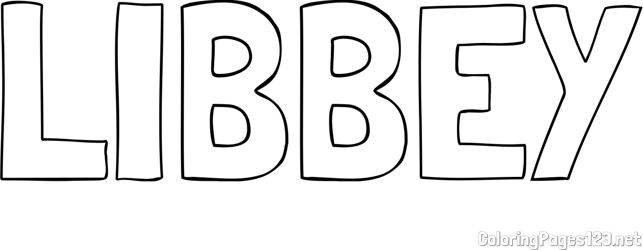 LIBBEY Coloring Page