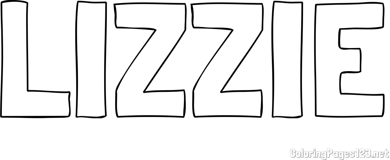 LIZZIE Coloring Page